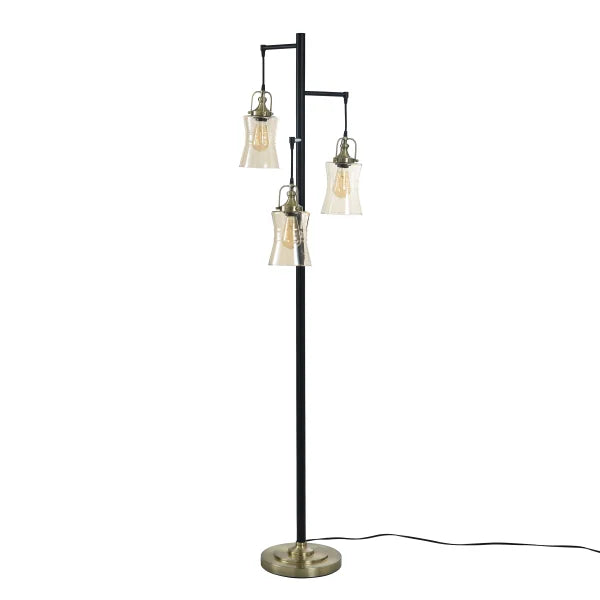 Style craft 3 light floor lamp