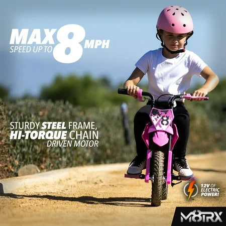 M8TRX Pink 12V Mini Electric Child Bike