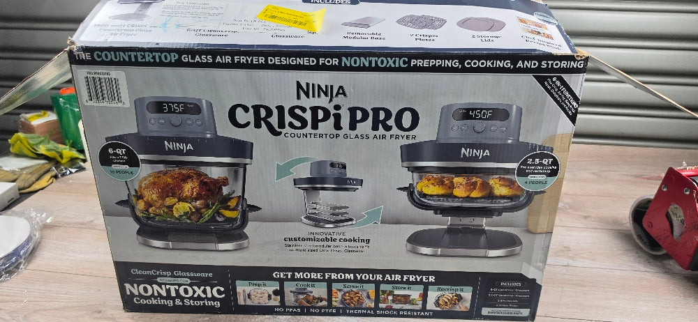 Ninja Crispi Pro Glass Air Fryer 6-Qt & 2.5-Qt