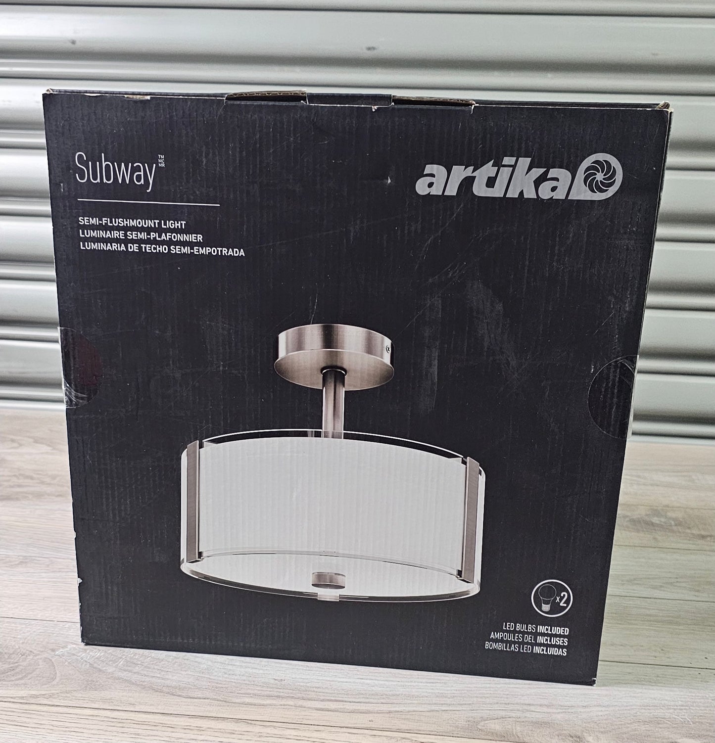 Artika SUB-C2 Subway SFM Semi-Flushmount, Chrome