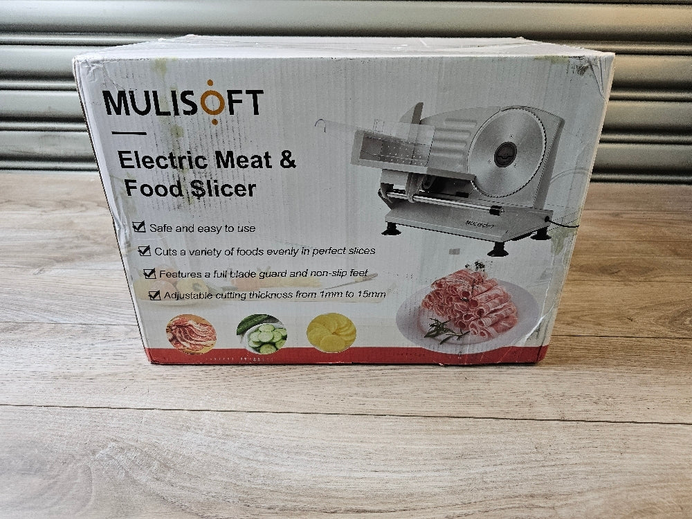 Meat Slicer Adjustable Thickness, Food Slicer Machine for Meat Cheese Bread