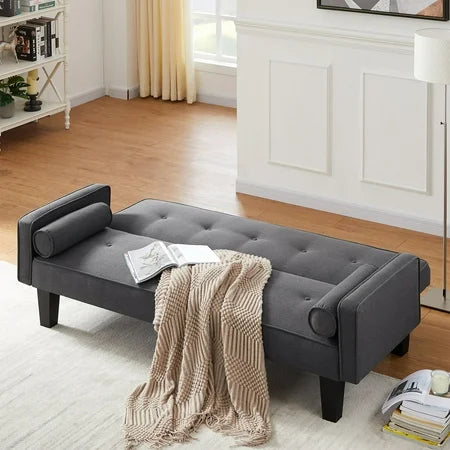 Leumius 72 Convertible Loveseat Sofa Bed Sleeper Daybed,Modern Upholstered Folding Recliner