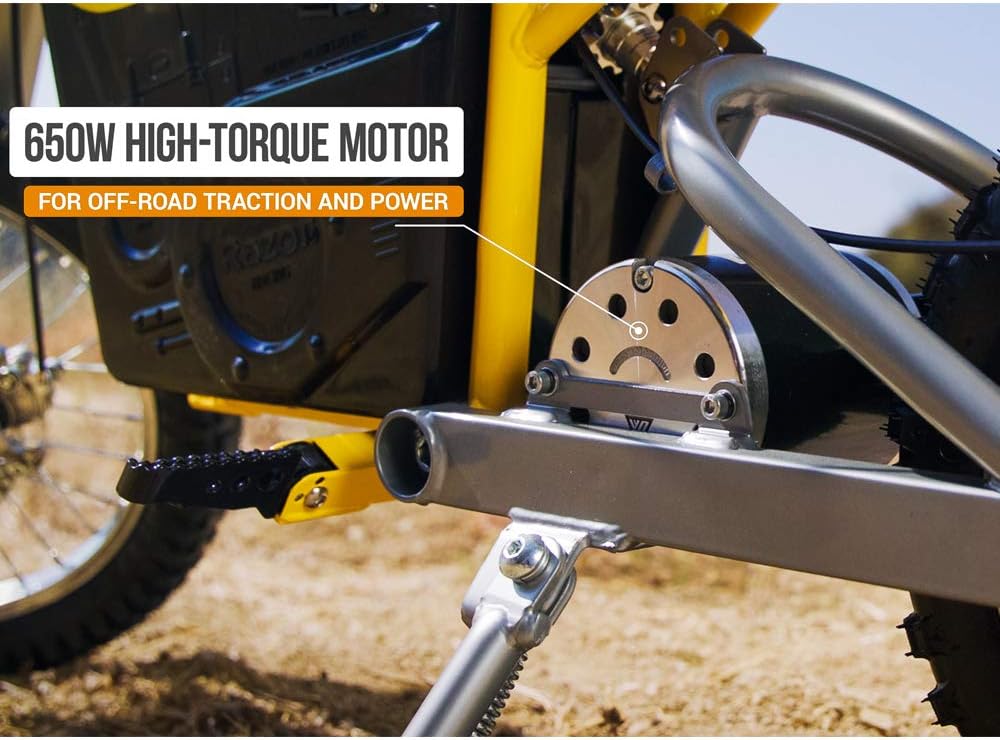 Razor MX650 Dirt Rocket Electric Motocross Off-road Bike - Yellow