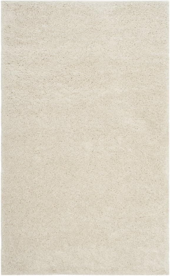 BRAND NEW SAFAVIEH Arizona Shag Collection Area Rug - 9' x 12', Creme, Solid Design, (ASG820A)