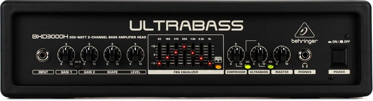 Behringer UltraBass BXD3000H 300-watt 2-Channel Bass Head