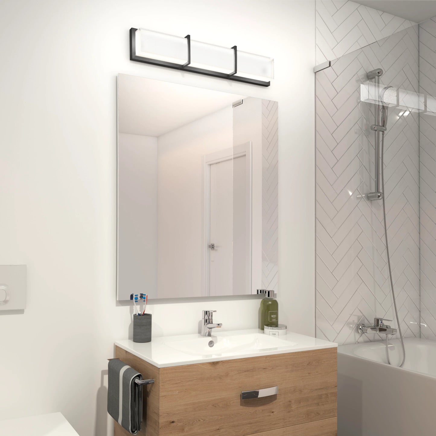 Subway LED bathroom vanity light