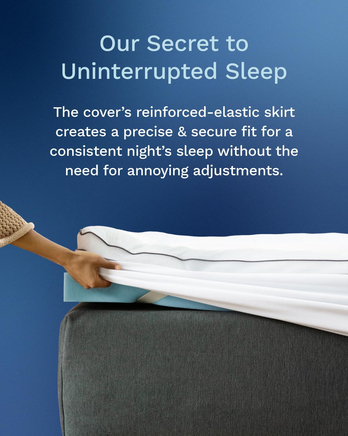 ViscoSoft 4 Inch Pillow Top Memory Foam Mattress Topper King - Cooling Hybrid Lux Dual Layer Bed Mattress Pad - CertiPur-US Certified