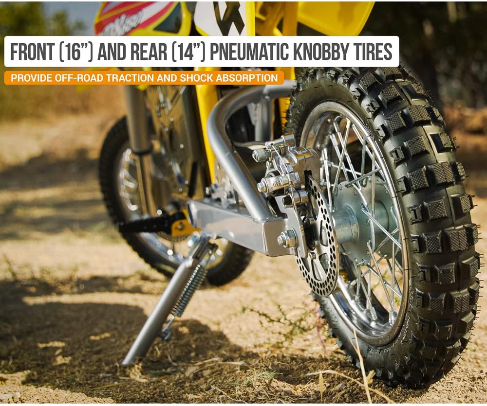 Razor MX650 Dirt Rocket Electric Motocross Off-road Bike - Yellow