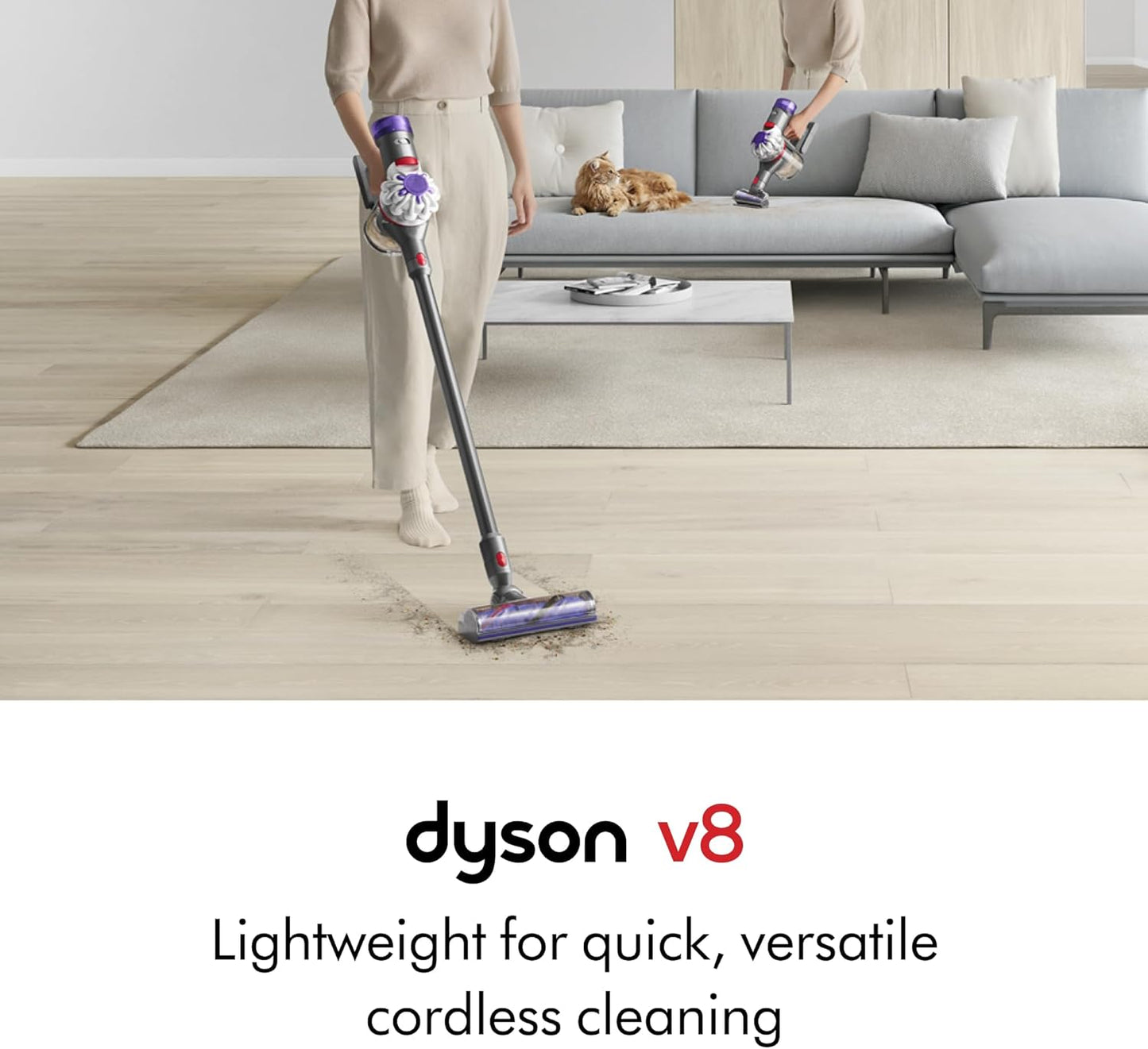 Dyson V8 Cordless Pet Stick Vacuum Cleaner (Convertible to Handheld)