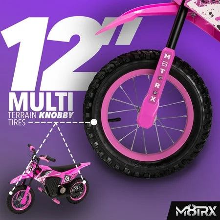 M8TRX Pink 12V Mini Electric Child Bike