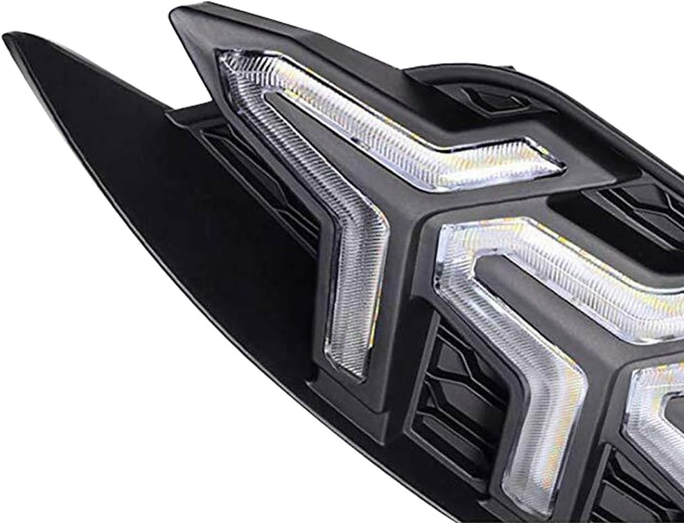 Daytime Running Lights Compatible with Honda Civic 10th 2016-2018 Sedan, LED DRL Assembly Driving Lamp Kit with Turn Signal Lights