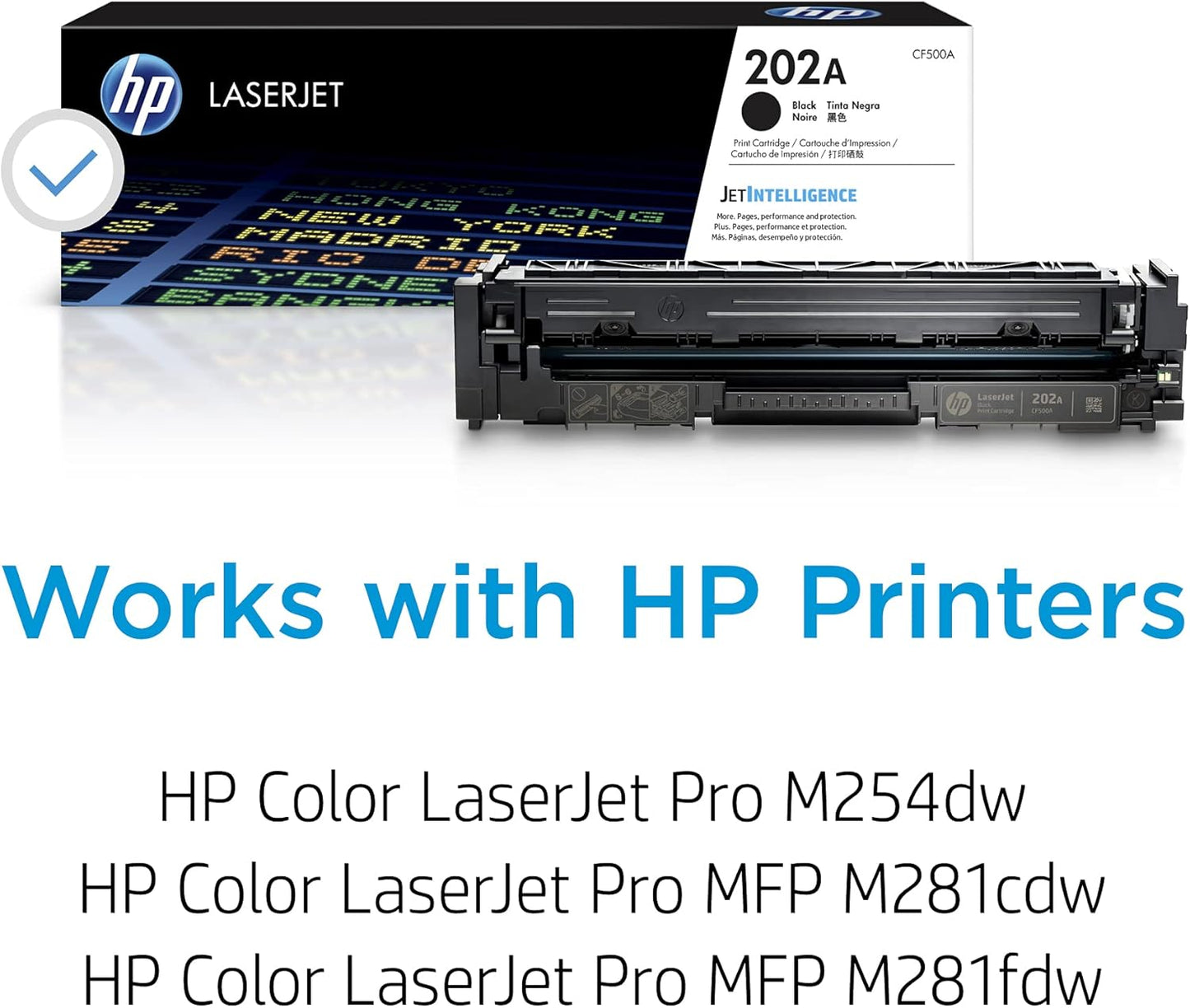 HP 202A (CF500AK) Black Original Toner Cartridge