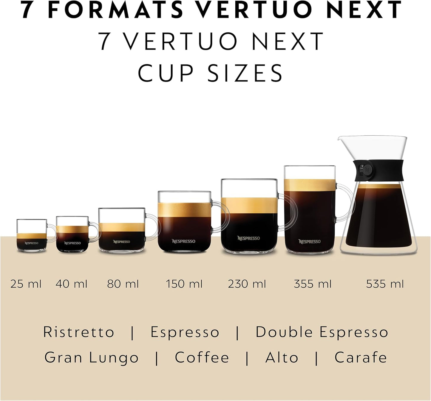 Nespresso Vertuo Next Premium Coffee and Espresso Maker by Breville with Aeroccino Milk Frother