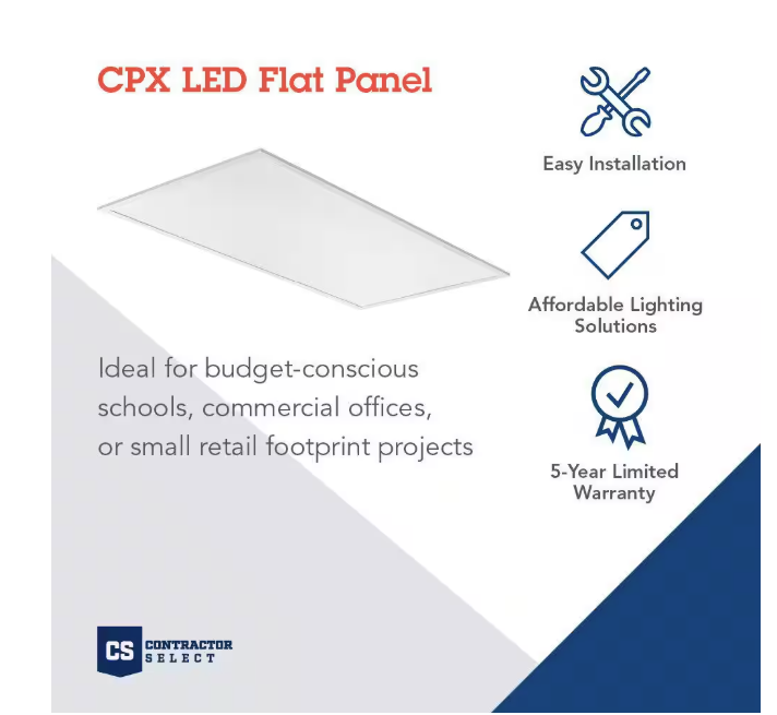 CPX 2 ft. x 4 ft. 8000 Lm White LED Troffer ( 4 AVAILABLE)