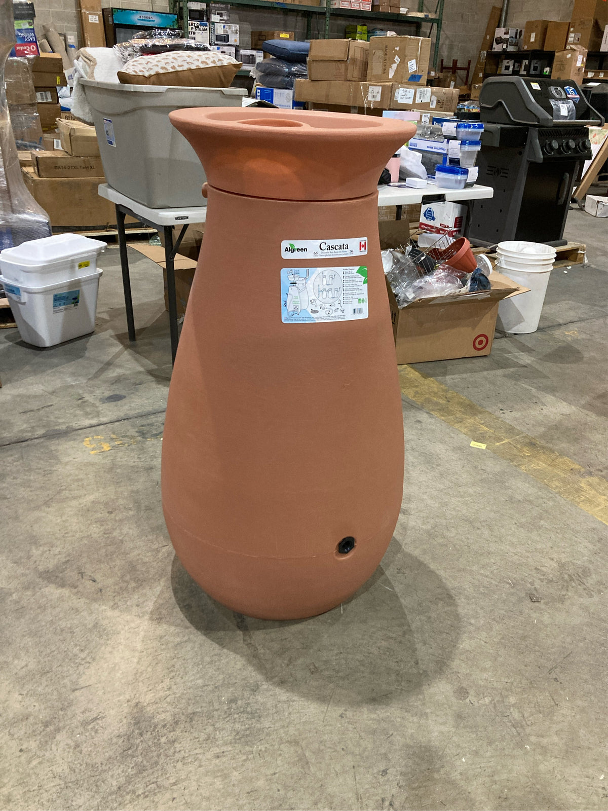 Cascata 65 Gal. Rain Barrel in Terracotta