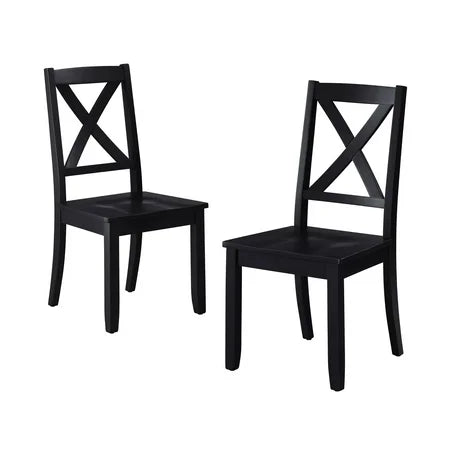 NEW Better Homes & Gardens Maddox Crossing Dining Chairs, Set of 2, Black