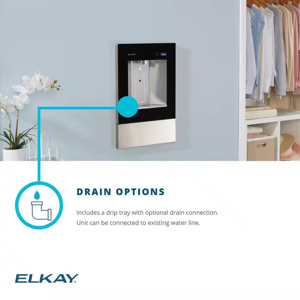 ezH2O Liv Built-in Aspen White Drinking Fountain, Water Dispenser, Non-Refrigerated