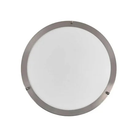 Energetic Lighting 14 LED Flush Mount Light Fixture, Brushed Nickel