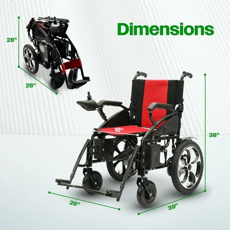 Culver - ARTEMIS Power Wheelchair 265lbs Red