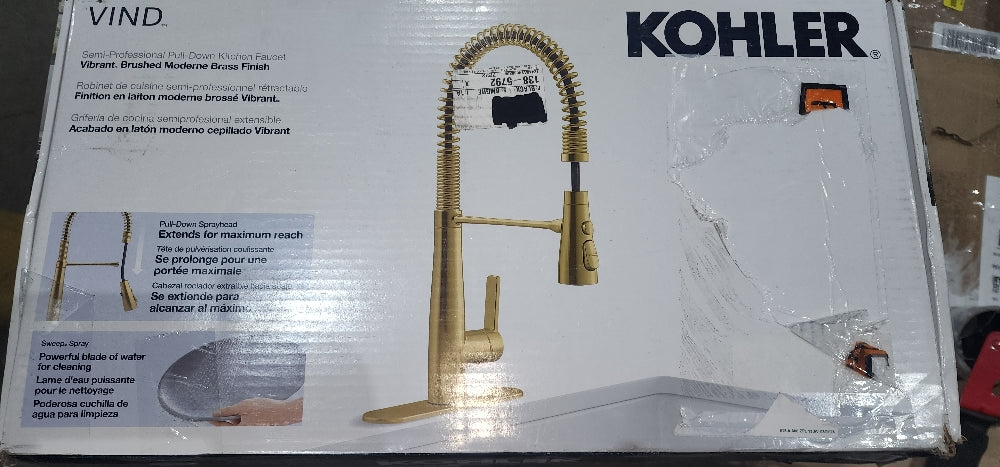 Kohler Vind Semi-Professional Pull-down Kitchen Sink Faucet
