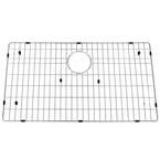 Modern Brushed Nickel 18-Gauge Stainless Steel 32 in. Single Bowl Undermount