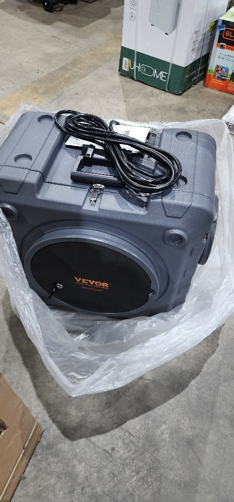 VEVOR Air Scrubber with 3-Stage Filtration, Stackable Negative Air Machine 550 CFM, Air Cleaner with MERV10, Carbon, H13 HEPA, for Home, Industrial and Commercial Use