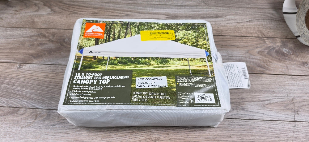 Ozark Trail 10 ft x 10 ft Canopy Top ONLY, White