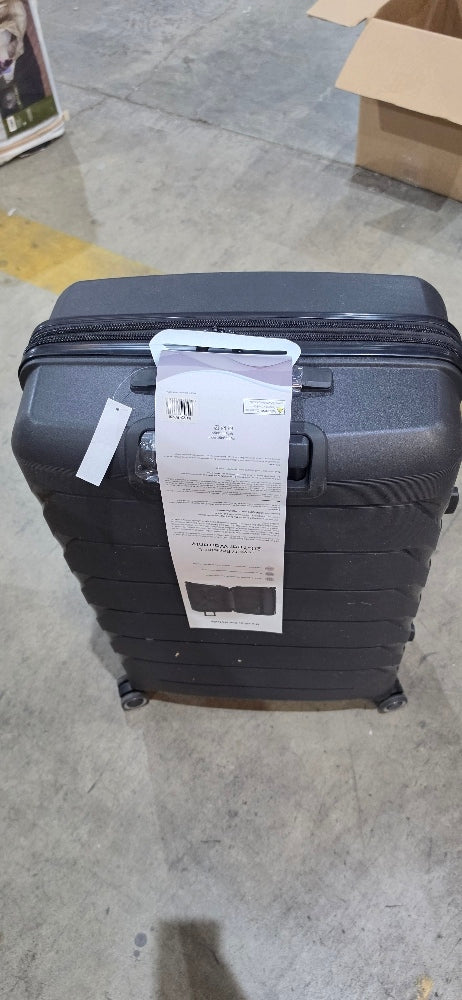 PUR by iFLY Hardside 30" Checked Luggage, Black