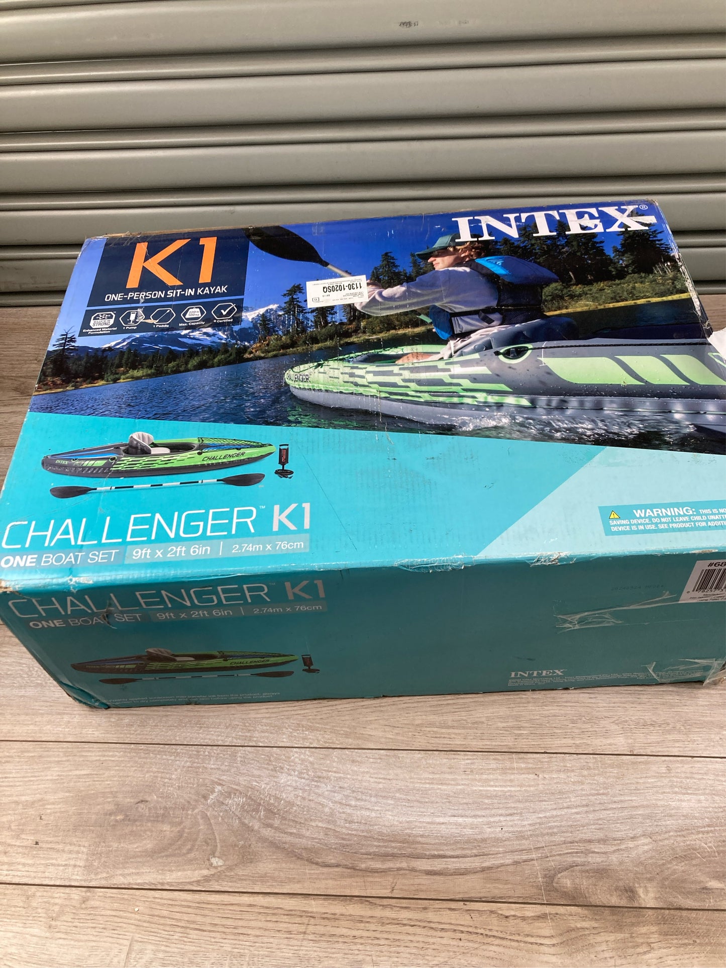 Intex Challenger K1 Kayak Set + Pump Kit