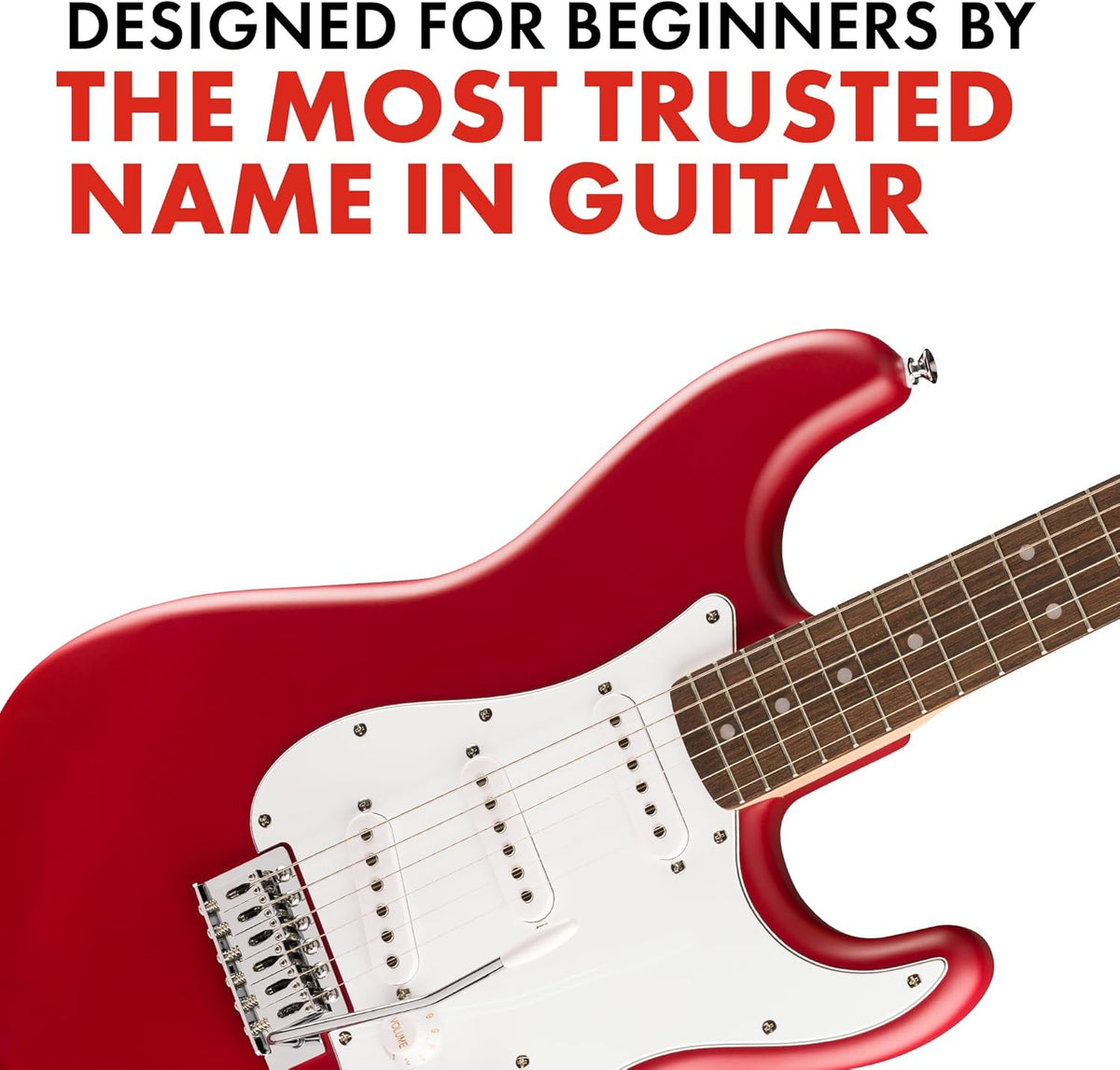 Fender Squier Debut Series Stratocaster Electric Guitar, Beginner Guitar,