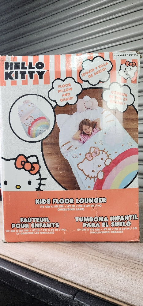 47 in x 69 in Hello kitty kids floor lounger