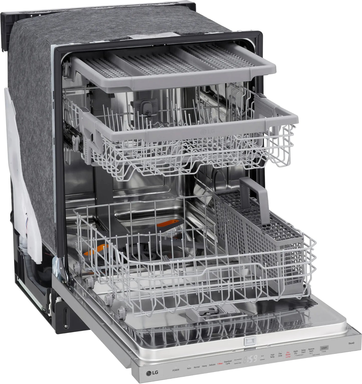 LG Top Control Wi-Fi Enabled Pocket Handle Dishwasher with 1-Hour Wash & Dry, QuadWash Pro, TrueSteam and Dynamic Heat Dry