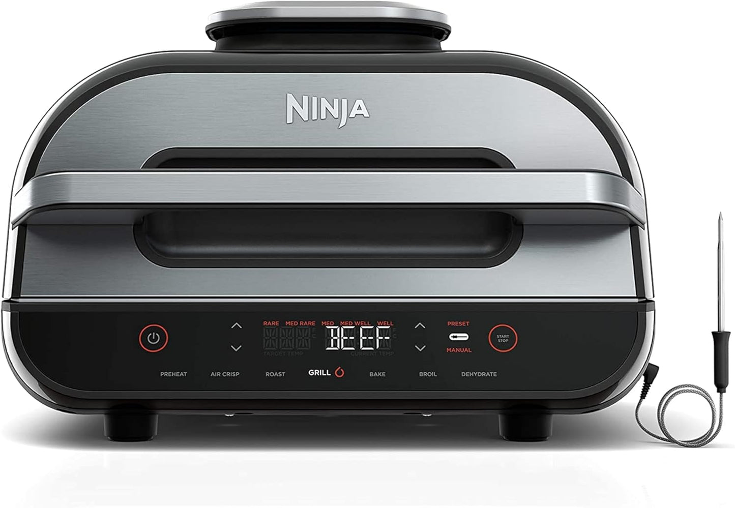Ninja Indoor Grill, Foodi Smart XL 6-in-1 Indoor Grill with Air Fry, Roast, Bake, Broil & Dehydrate