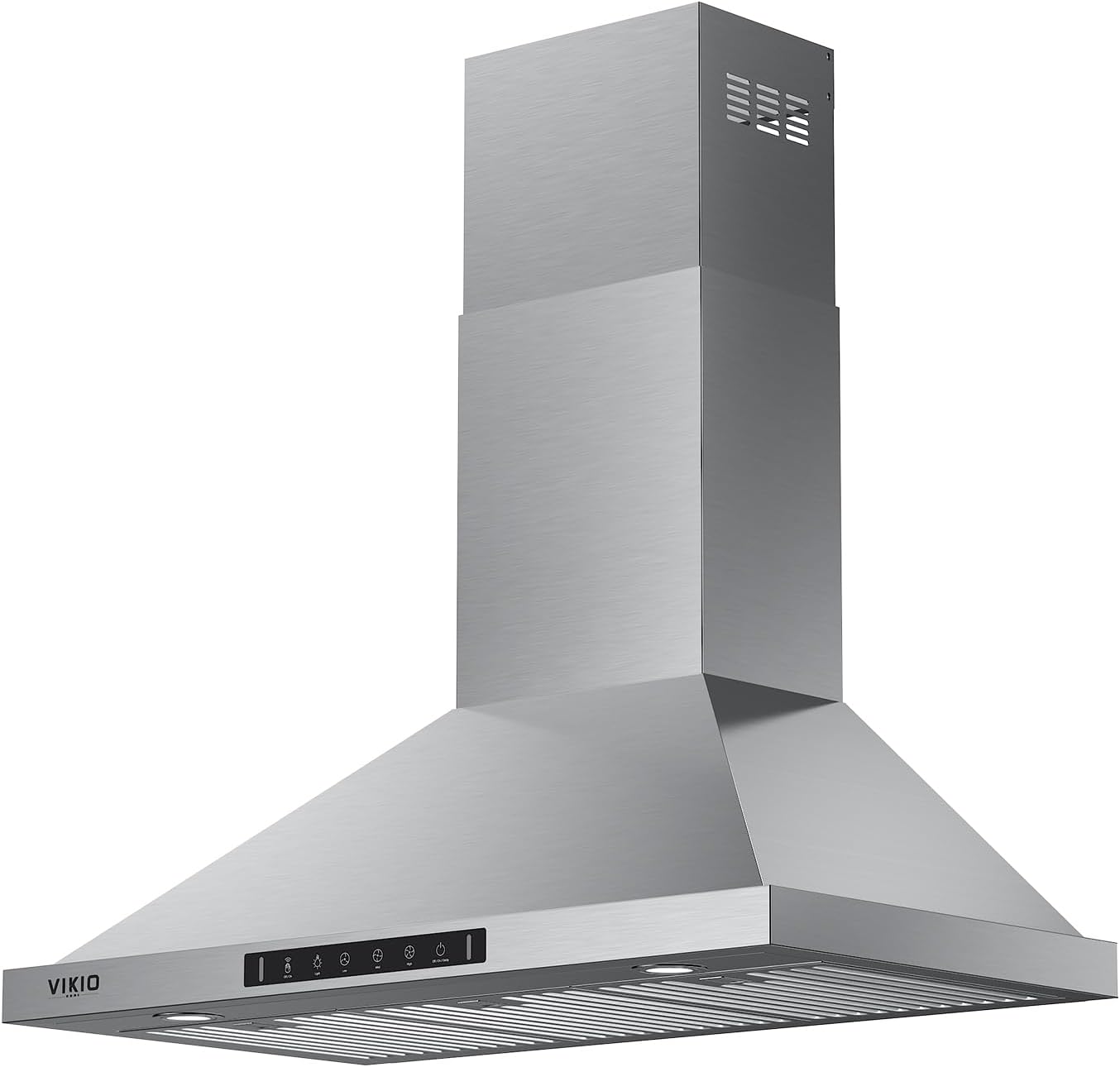 Wall Mount Range Hood 36 inch,Kitchen Vent Hoods 980 CFM Ducted/Ductless Range Hood,with Gesture Sensing & Touch Control Switch Panel, 3 Speed Exhaust Fan Permanent Filter