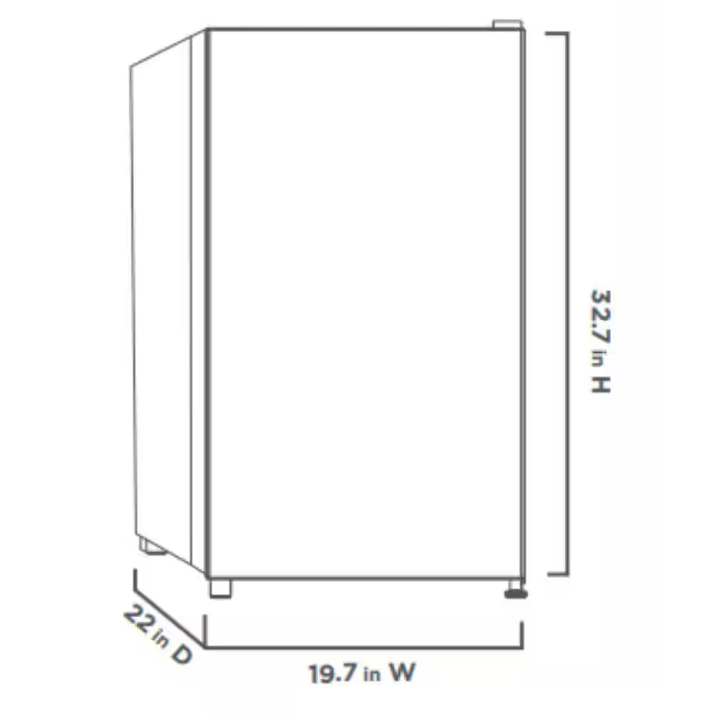 3.2 cu. ft. Mini Refrigerator in White, ENERGY STAR