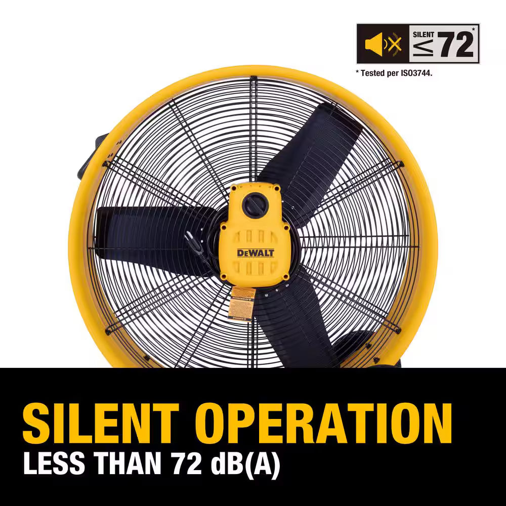 DEWALT 30 in. Yellow 3 Speed Drum Fan