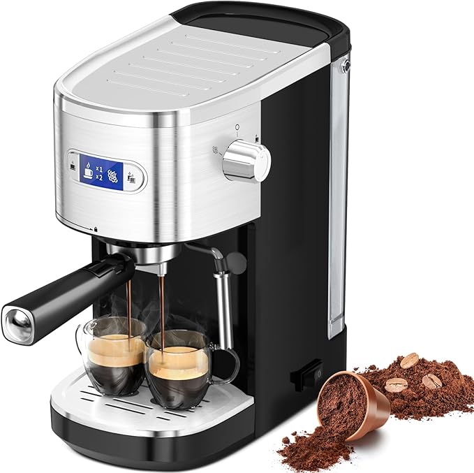 ZAFRO Espresso Machine 20 Bar, Professional Espresso Maker with Milk Frothing