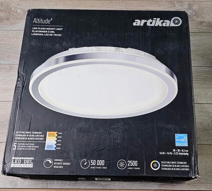 Altitude 15 in. LED modern flush mount light 5 CCT