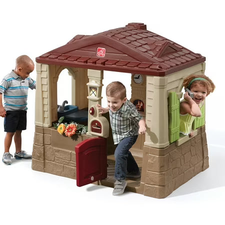 Step2 Neat & Tidy Cottage II Brown Playhouse