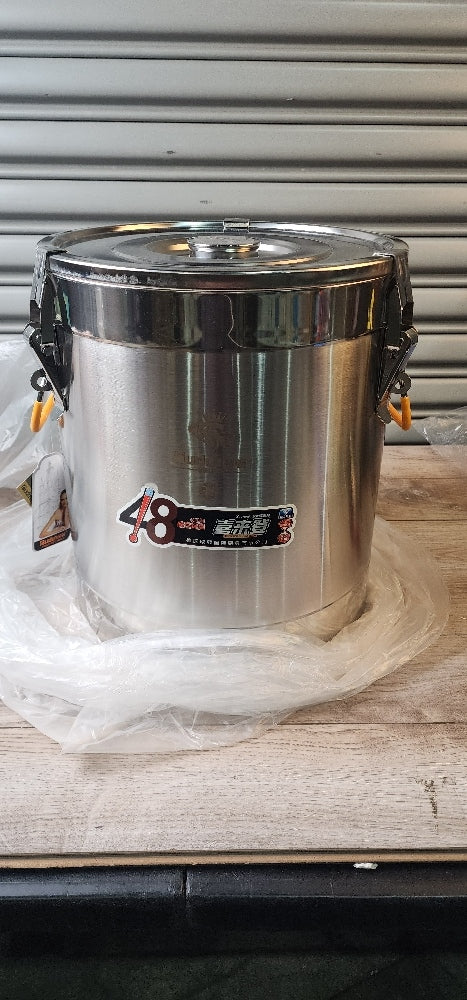 30L SS Insulated Ice Bucket (Color: Silver)