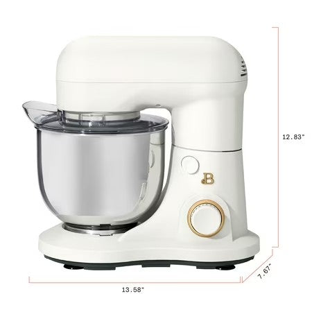 3.5 Qt Stand Mixer, White Icing with Beaters