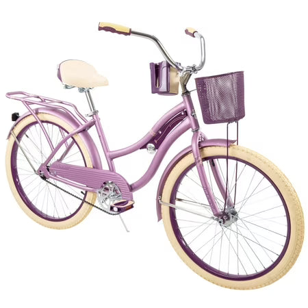 Huffy 24" Nel Lusso Girls' Cruiser Bike, Purple