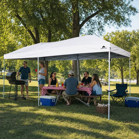 Ozark Trail 20x10 White Pop-up Canopy with Bag