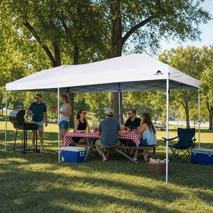 Ozark Trail 20x10 White Pop-up Canopy with Bag