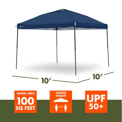 Ozark Trail 10' x 10' Pop-up Canopy, Navy