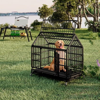 Aukfa 47 in Heavy Duty Indestructible Dog Crate