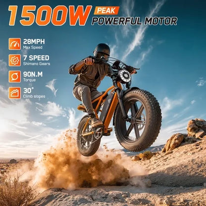 TST Electric Bike 750W Peak 20 Fat Tire UL2849