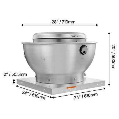 Commercial Kitchen Exhaust Fan, 2109 CFM