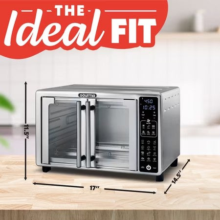 Gourmia French Door Toaster Oven Air Fryer 24L
