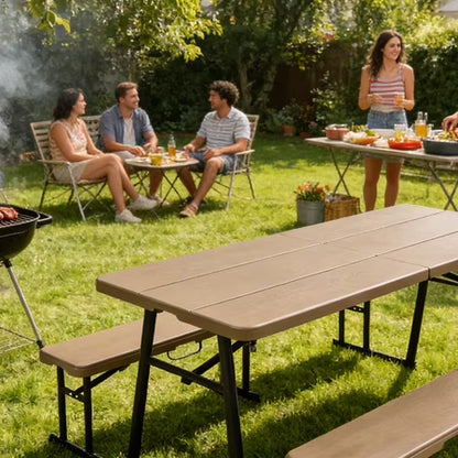 Living & More 3-Piece Folding Picnic Table Set